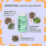 Hilma ingredientes orgánicos menta y hinojo para bienestar digestivo