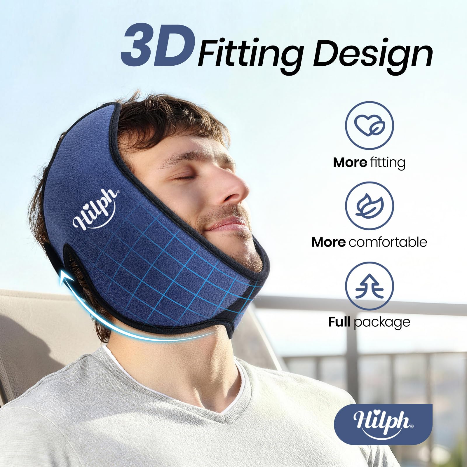 Hilph 3D Wisdom Teeth Ice Pack Wrap con sellado anti fugas y control de olores