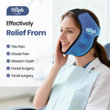 Hilph 3D Wisdom Teeth Ice Pack Wrap para recuperación postoperatoria, alivio cómodo
