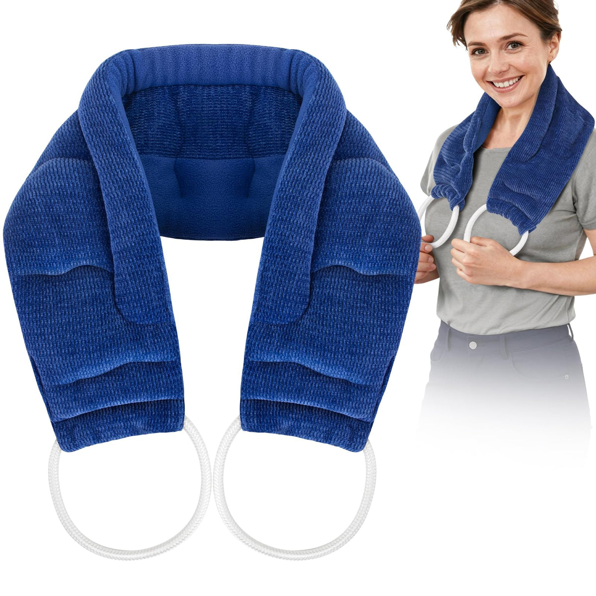 Hilph almohadilla de calor para cuello y hombros, confort envolvente