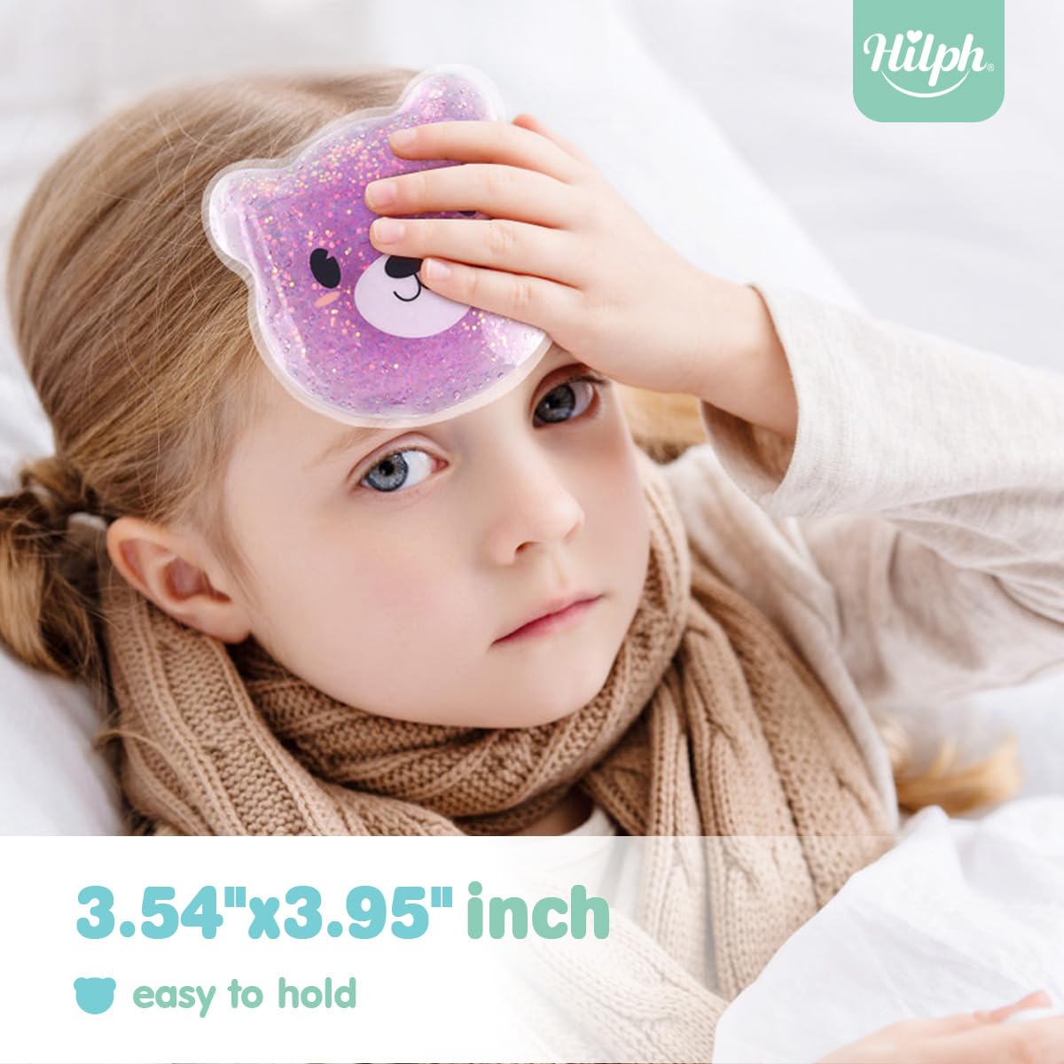 Hilph Bolsas de hielo para niños, tamaño pequeño, fácil de usar en manos pequeñas.