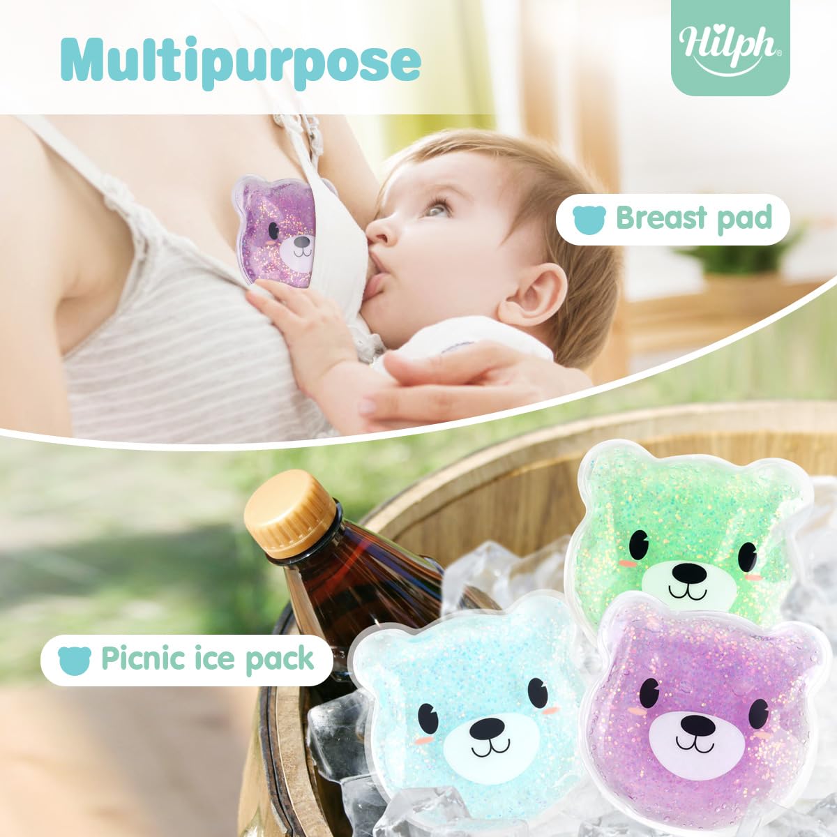 Hilph Bolsa infantil para frío y calor, uso diario en primeros auxilios.