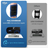 Hilph cobertura 360° en la rodilla para enfriamiento uniforme.