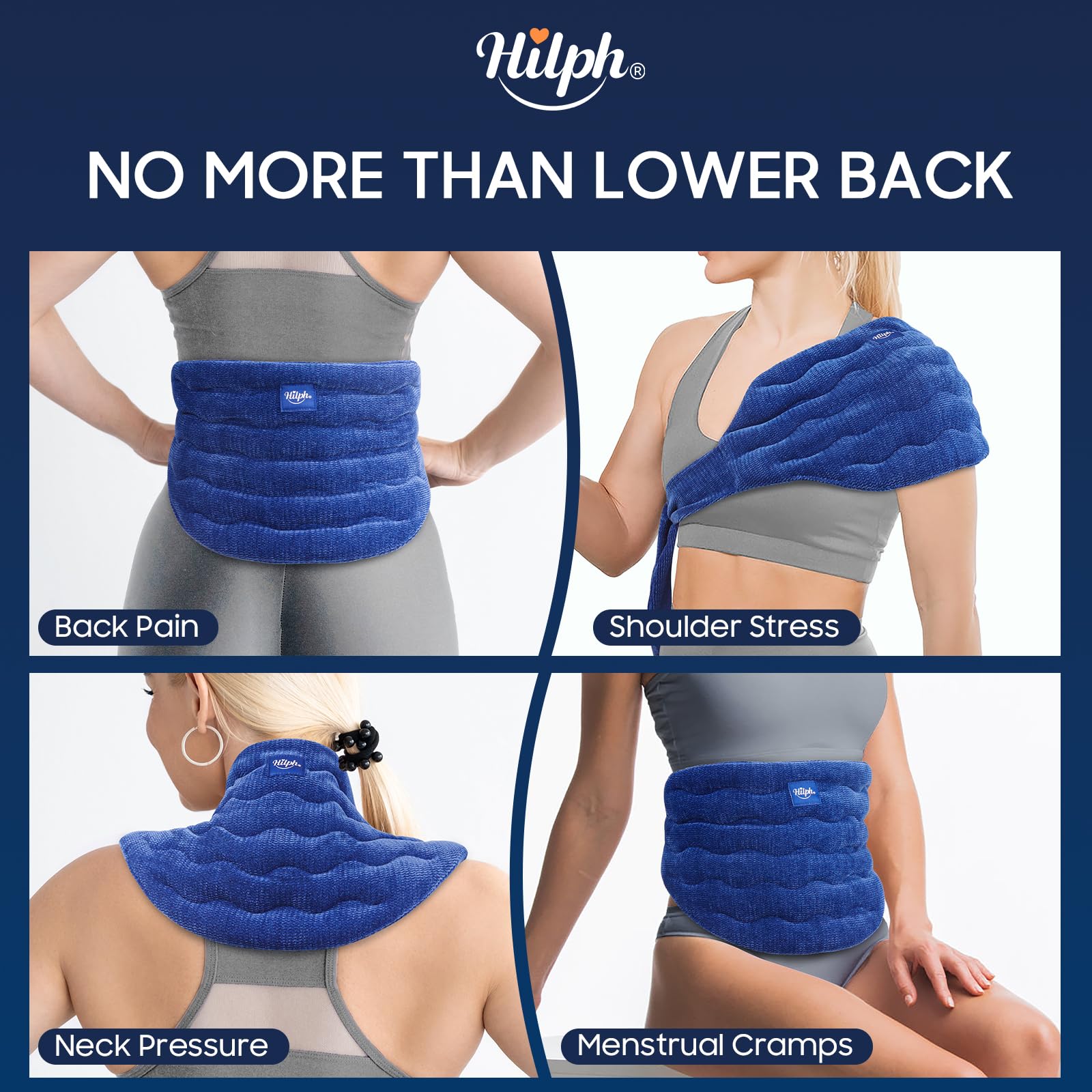 Hilph tejido suave al tacto, ideal para uso prolongado diario y comodidad
