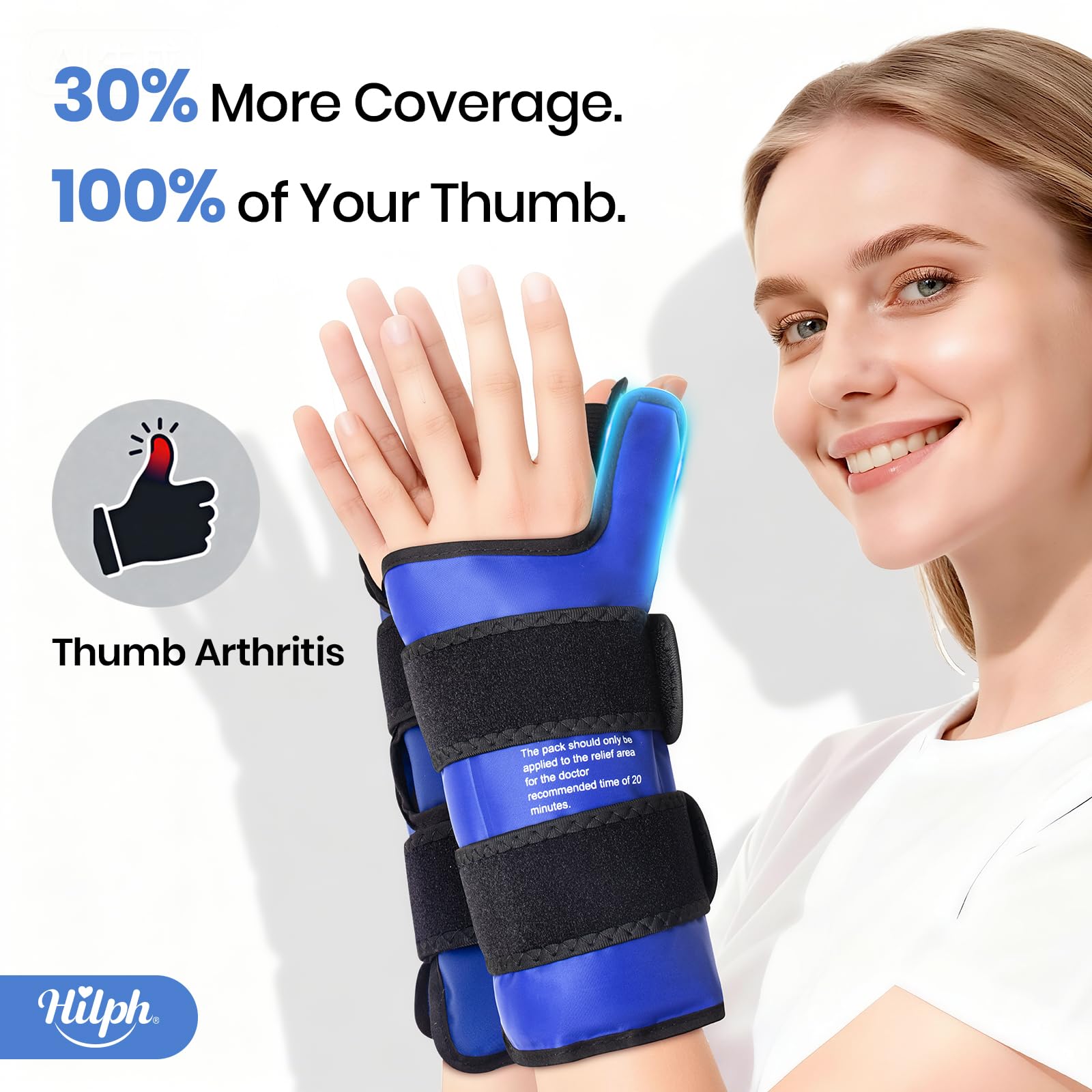 Hilph correas de compresión: ajuste seguro para uso sin manos ocupadas.