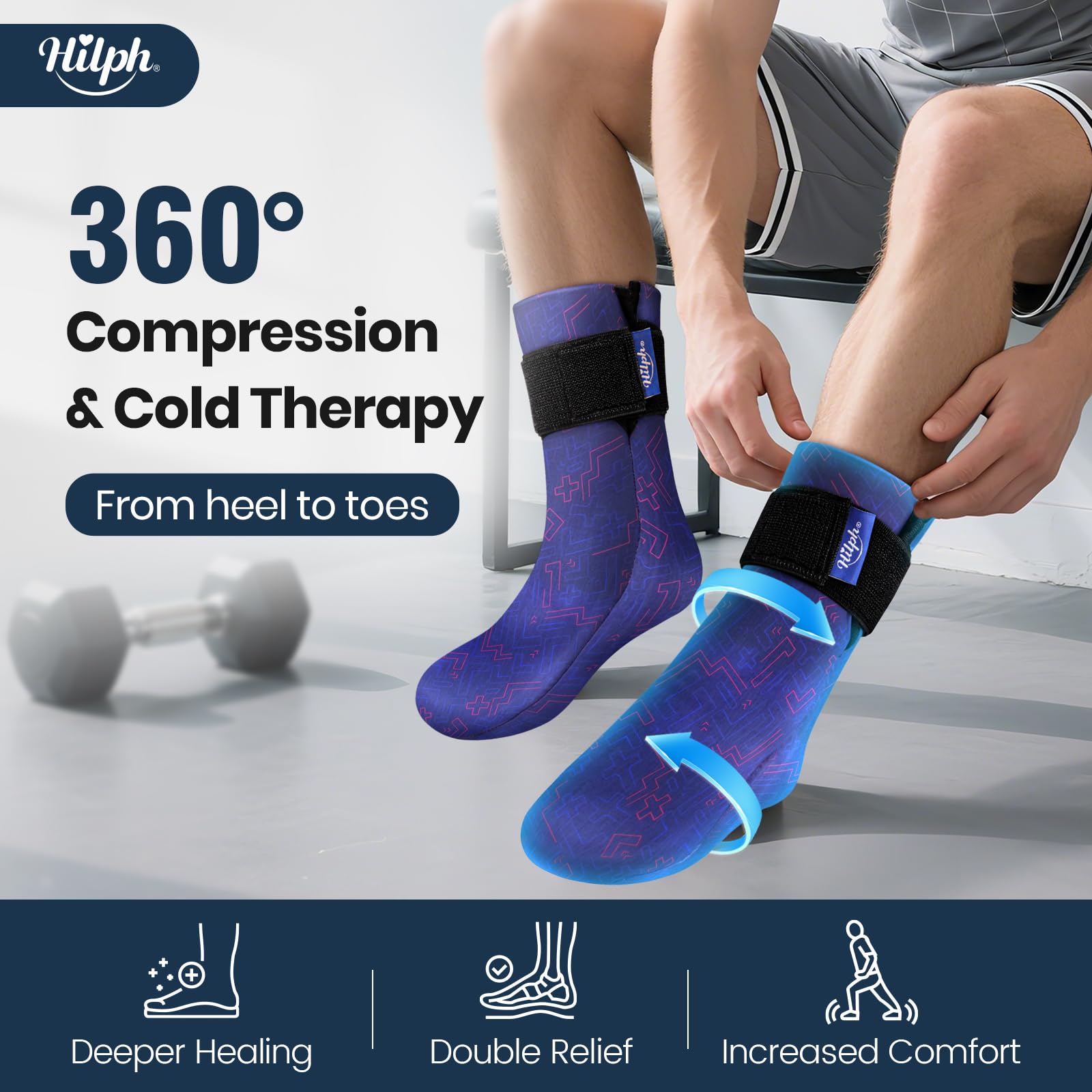 Hilph con ajuste universal y velcro para seguridad y manos libres