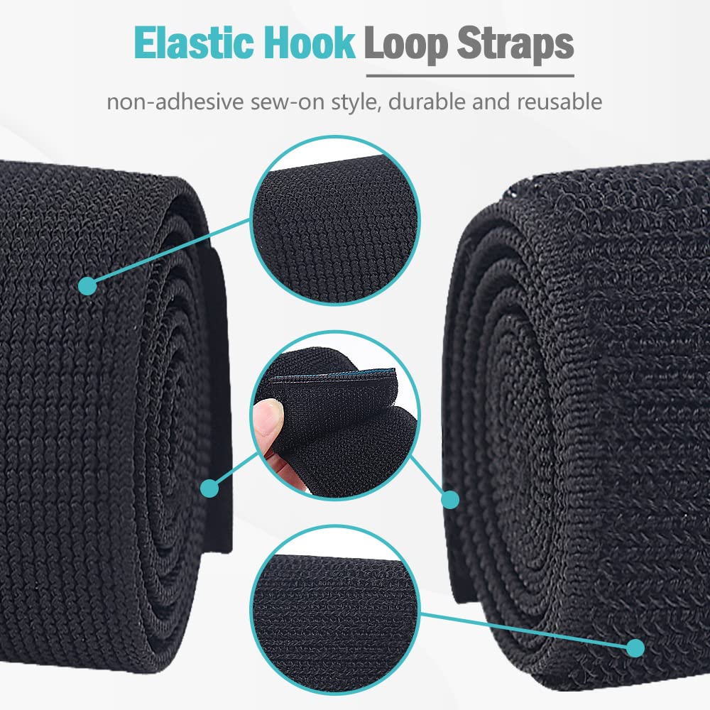 Hilph extensor elástico con gancho y bucle, facilita el ajuste.