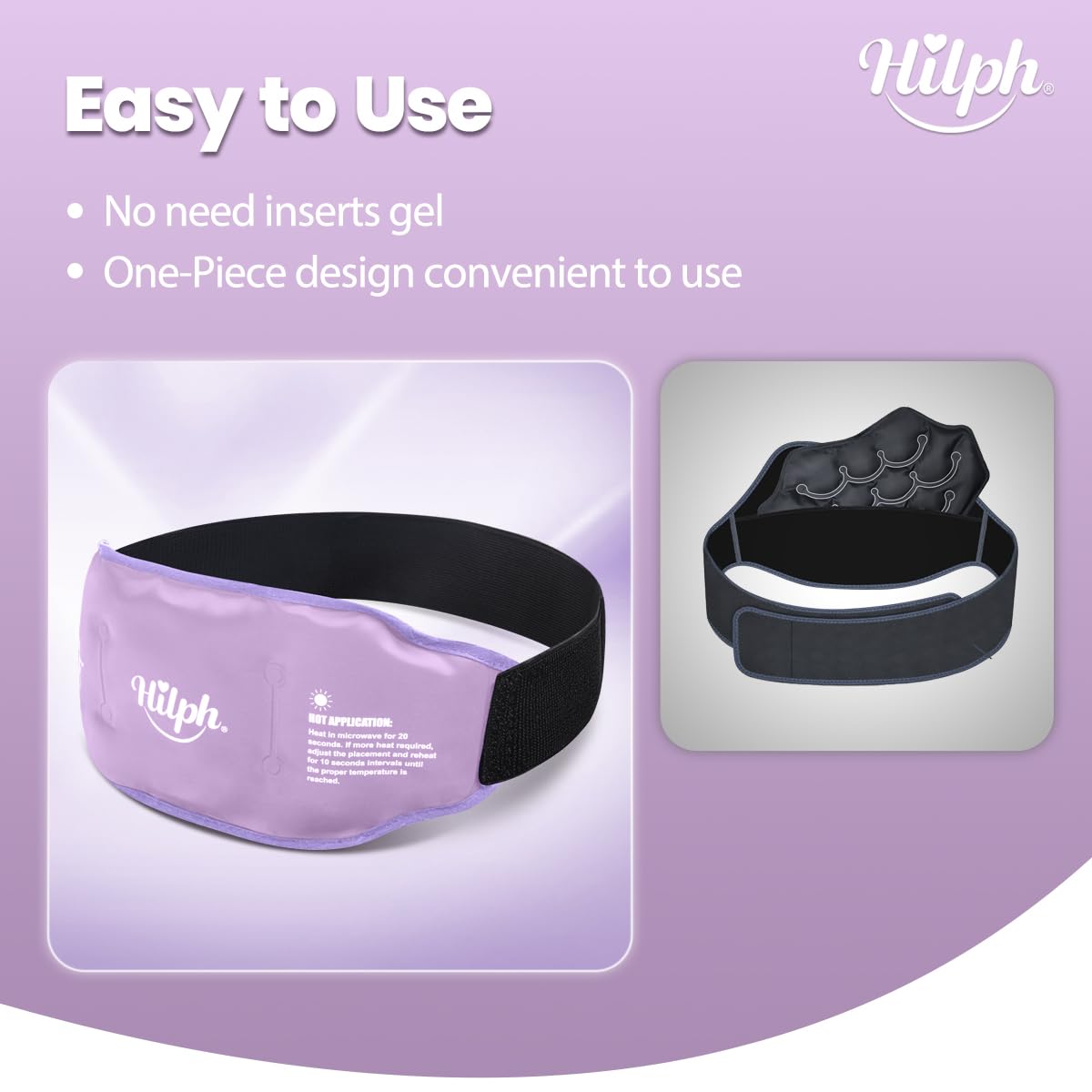 Hilph gel-suave-conformable se adapta a la espalda para máxima comodidad.