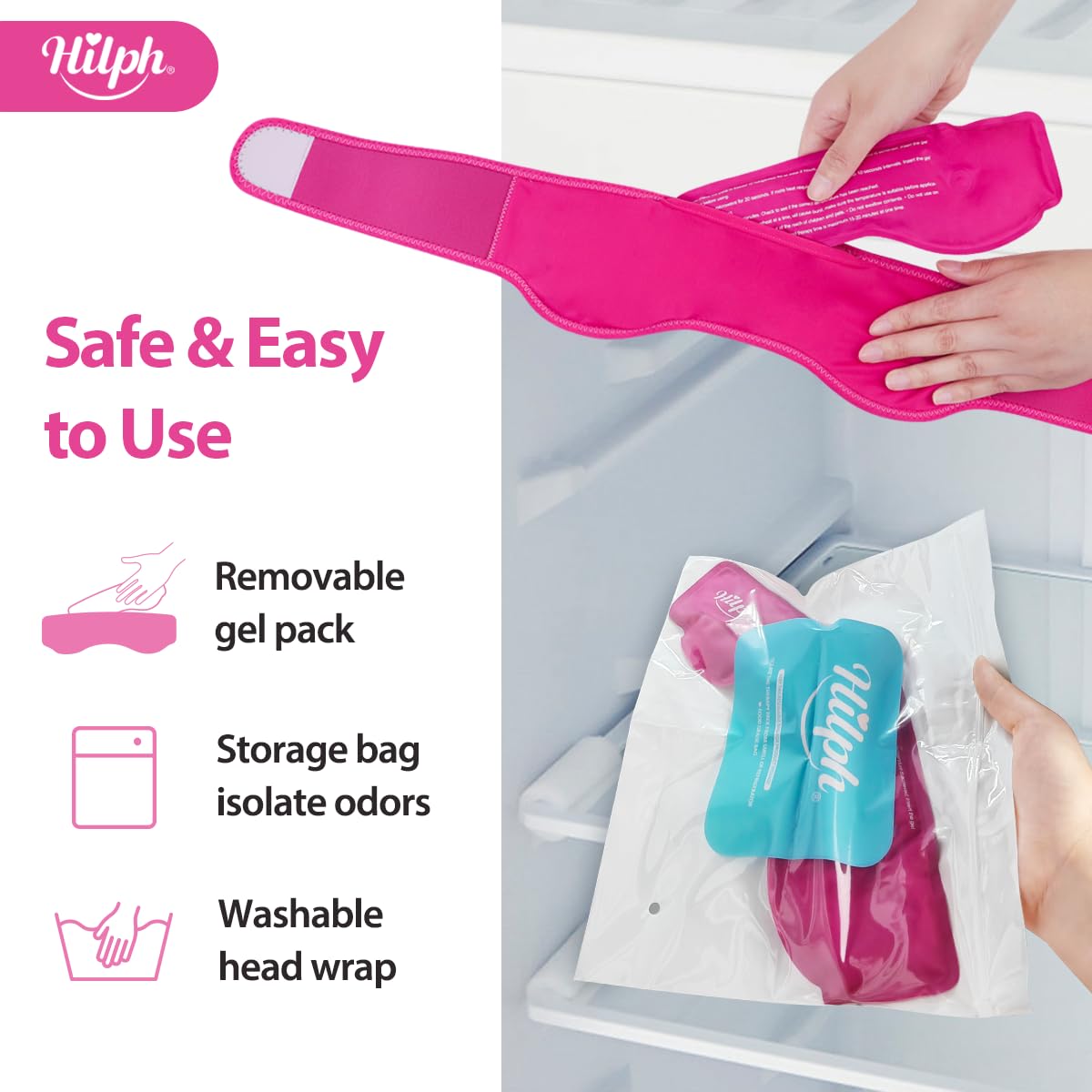 Hilph gel tejido elastico, mantiene flexibilidad tras congelar.