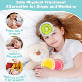 Hilph Kid Ice Pack con patrón de fruta naranja para molestias menores