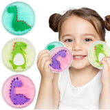 Hilph paquetes de hielo para niños con dinosaurios sonrientes, ideal para consolar golpes menores.