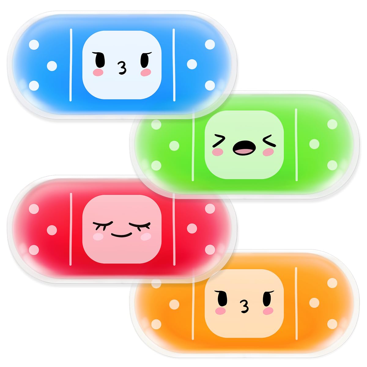 Hilph bolsas de hielo para niños con diseño de venda adorable, ideal para distracciones suaves.