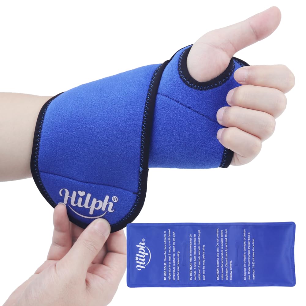 Hilph Muñeca con compresa fría y ajuste ergonómico para comodidad durante el trabajo