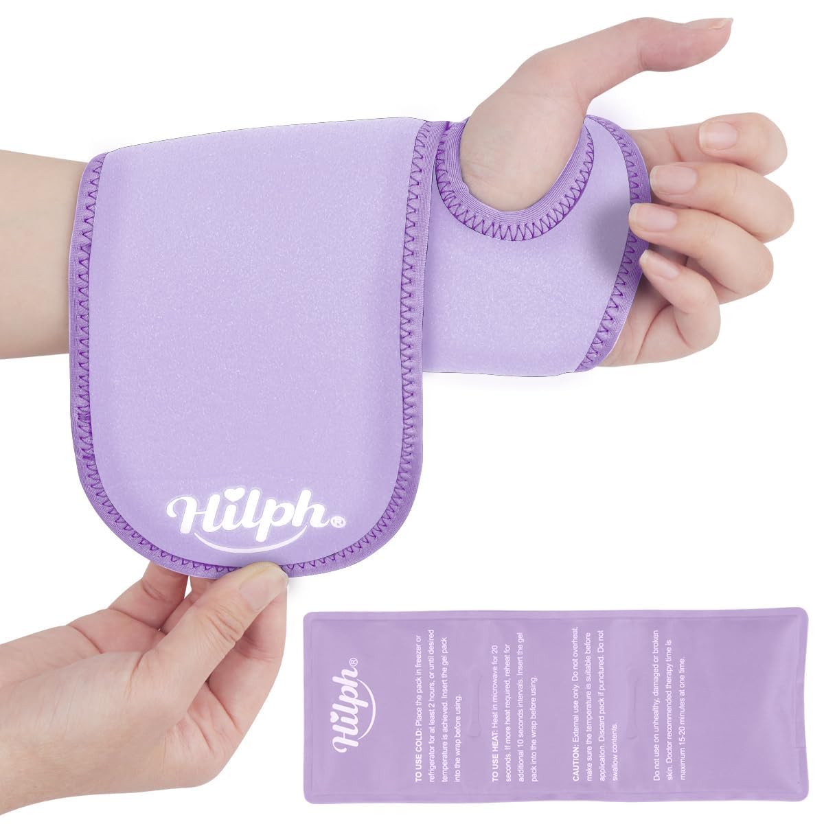 Hilph muñeca con compresa de gel frío para alivio puntual en la muñeca.