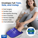 Hilph pantuflas hielo para pie, uso manos libres para mayor comodidad