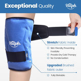 Hilph rodillera diseño anatómico flexible se adapta a la rodilla.