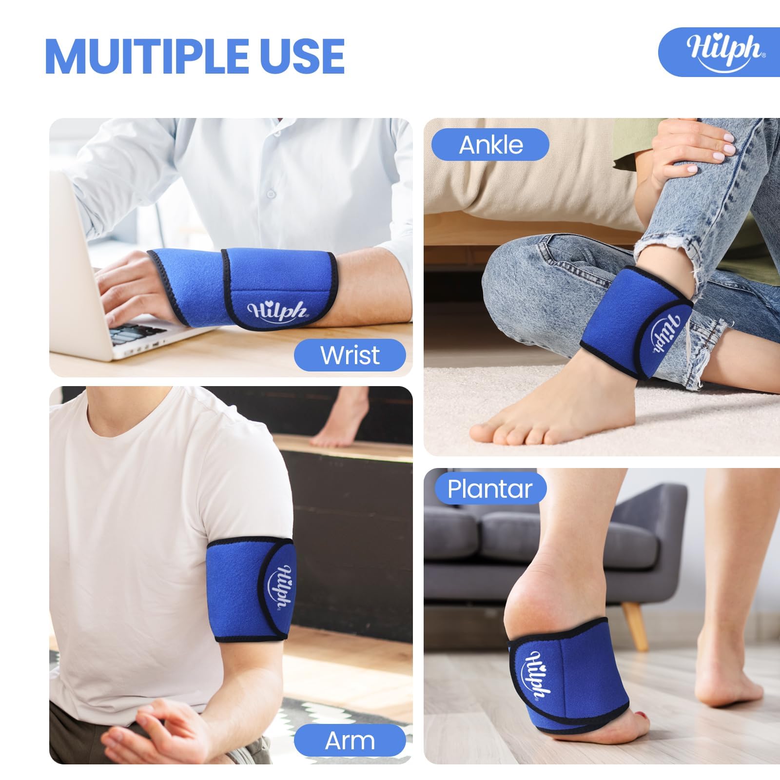 Hilph terapia calor-frío: alterna entre calor suave y frío para la muñeca.