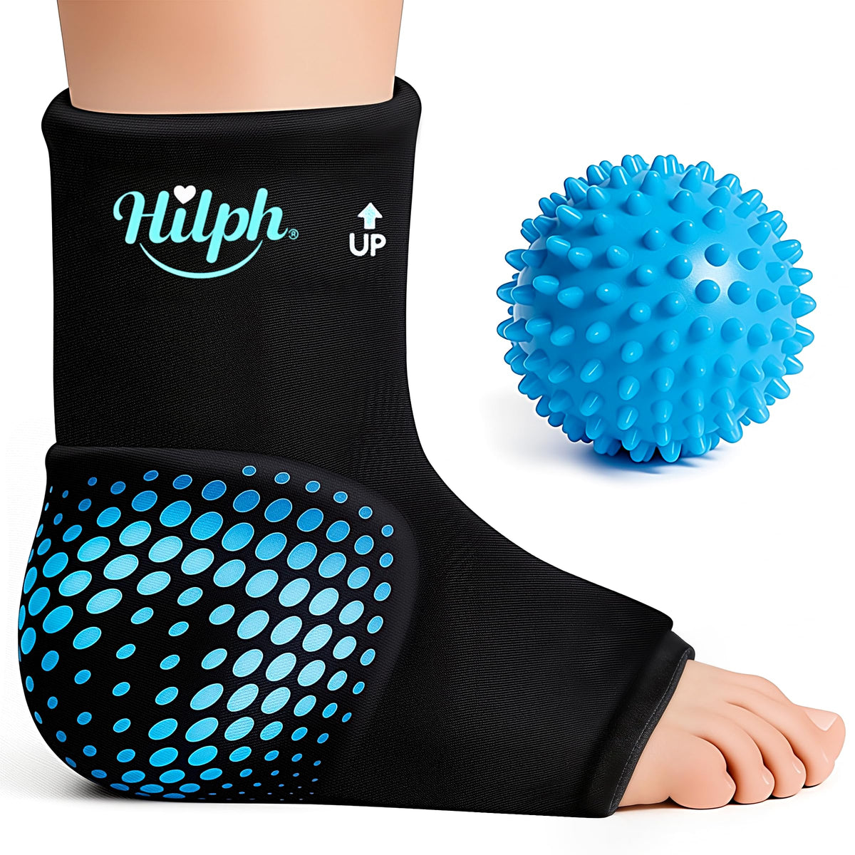 Hilph tobillo hielo bola de masaje: favorece la circulación y alivio dirigido.