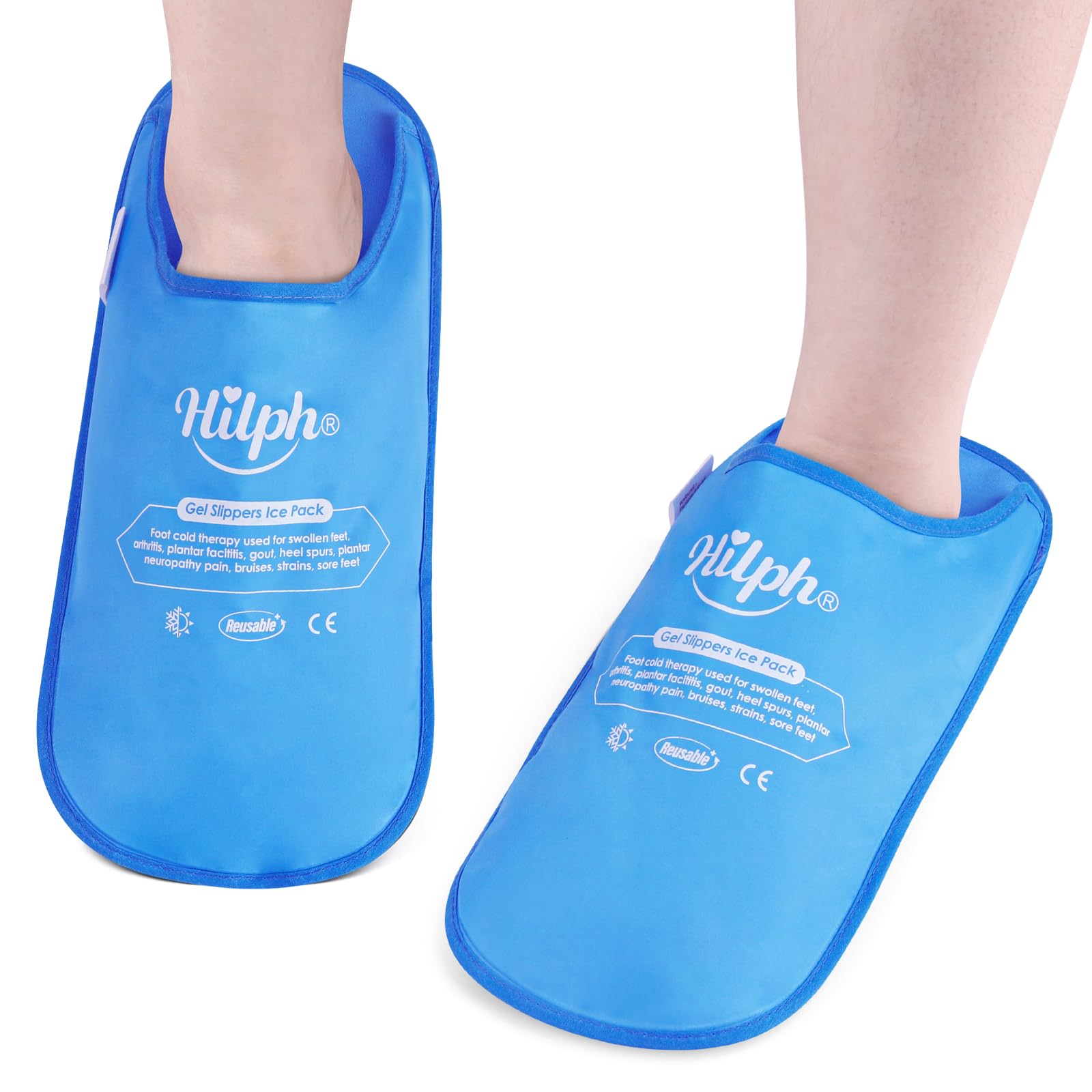 Hilph Zapatillas Frío para Pie, frente: alivio práctico sin correas.