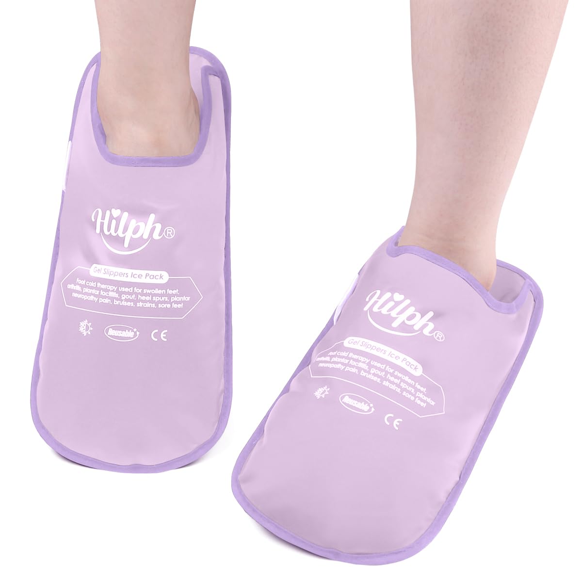 Hilph zapatillas de hielo para pie: uso diario con alivio suave y cómodo.