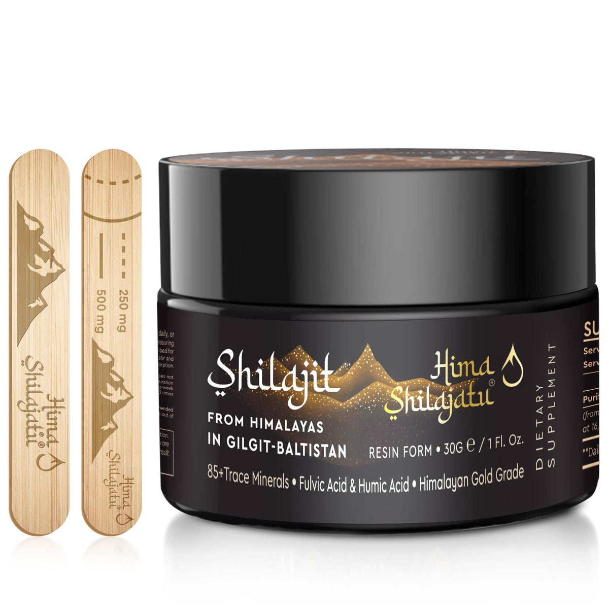 Hima Shilajatu resina Shilajit oro, posible apoyo a la energía diaria.