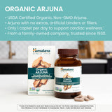 Cápsulas Himalaya Arjuna 250 mg extracto para potencia diaria.