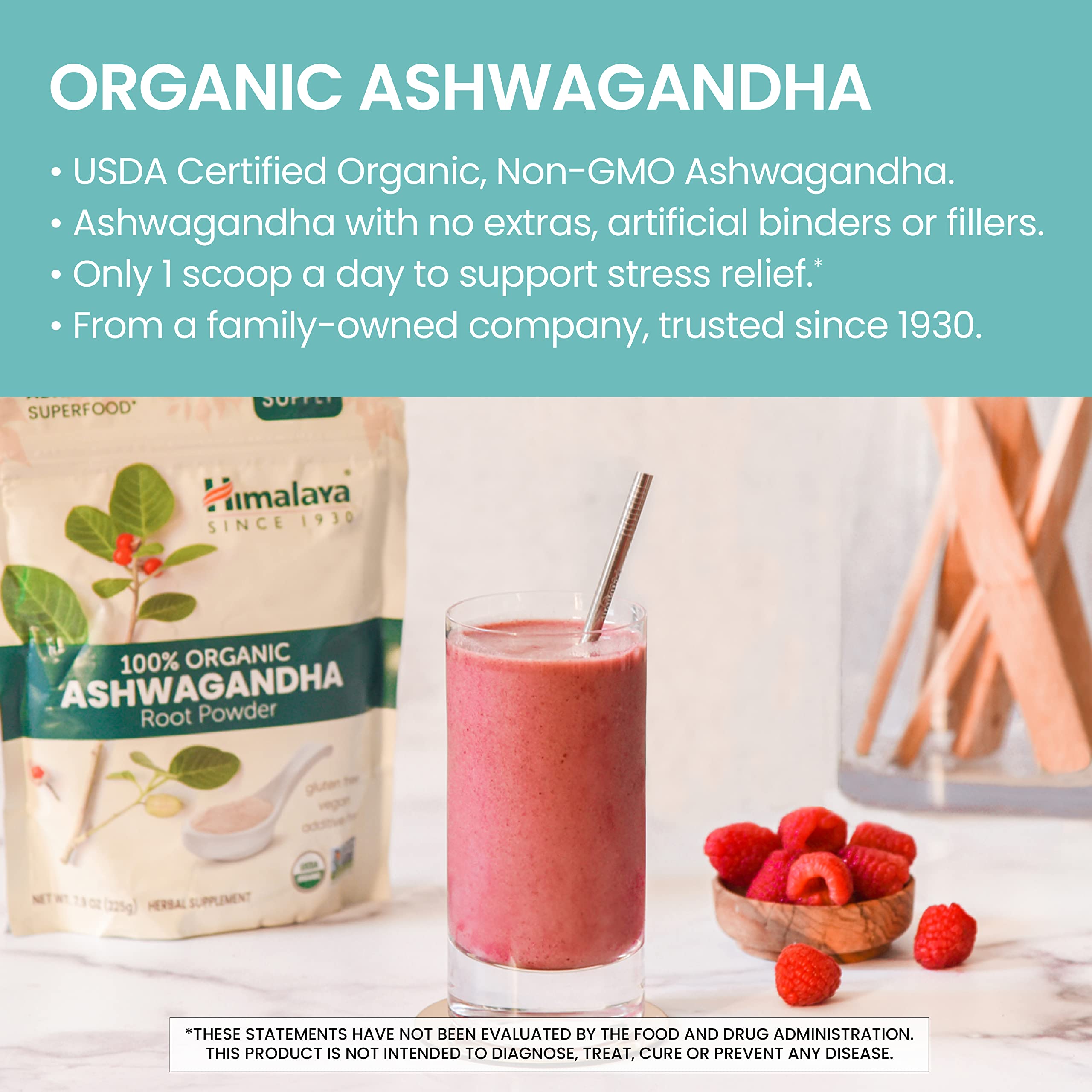 Himalaya Ashwagandha cucharita medidora facilita dosis diaria