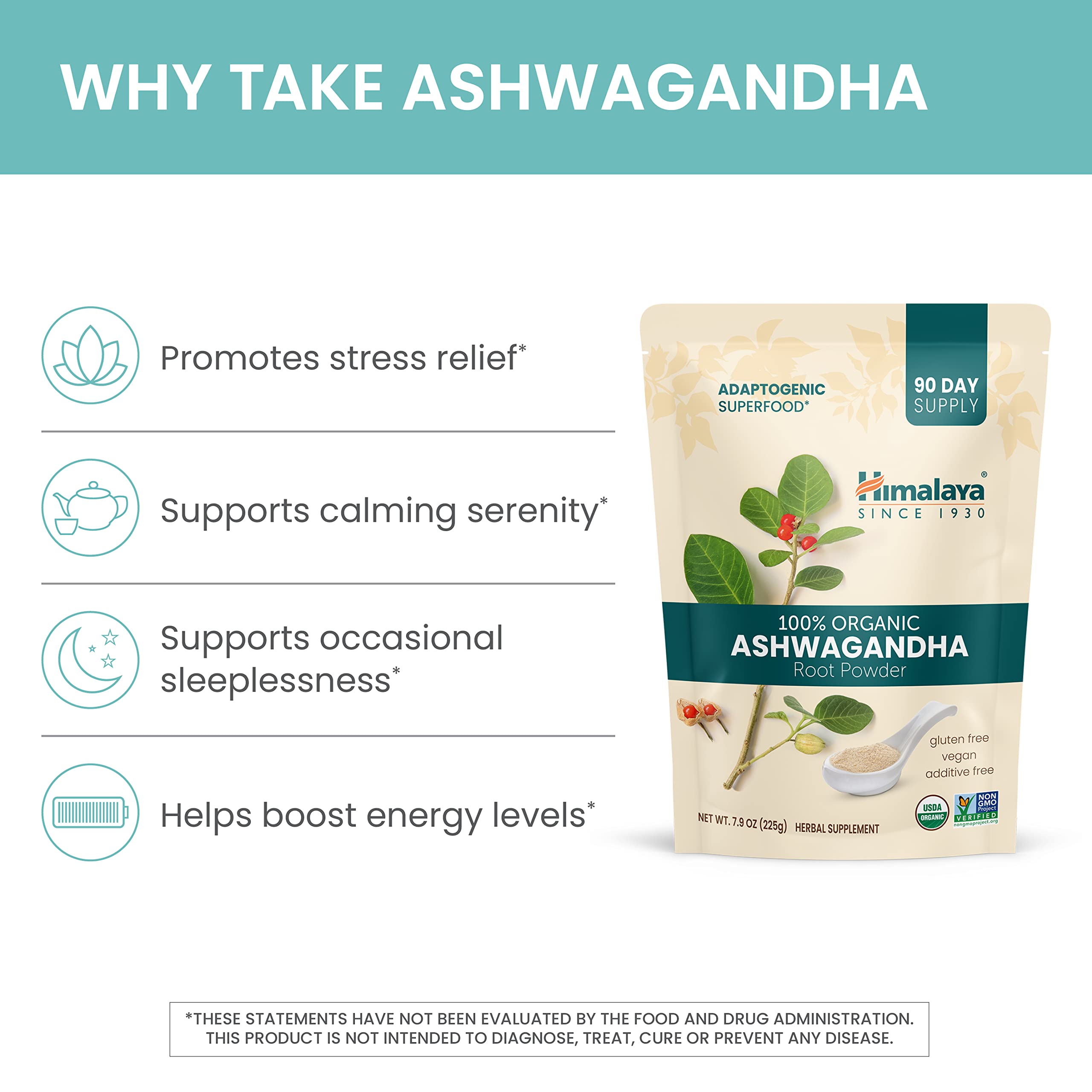 Himalaya Ashwagandha mezcla en bebidas sin cafeína