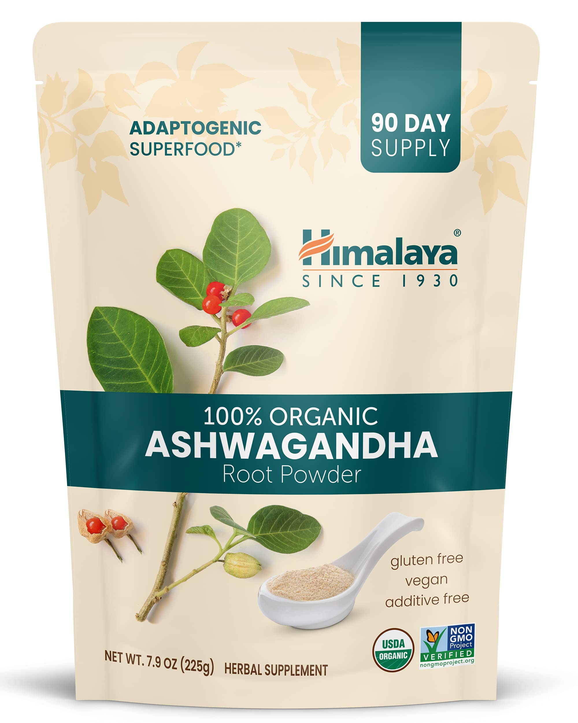 Himalaya Ashwagandha polvo de raíz para batidos y relajación
