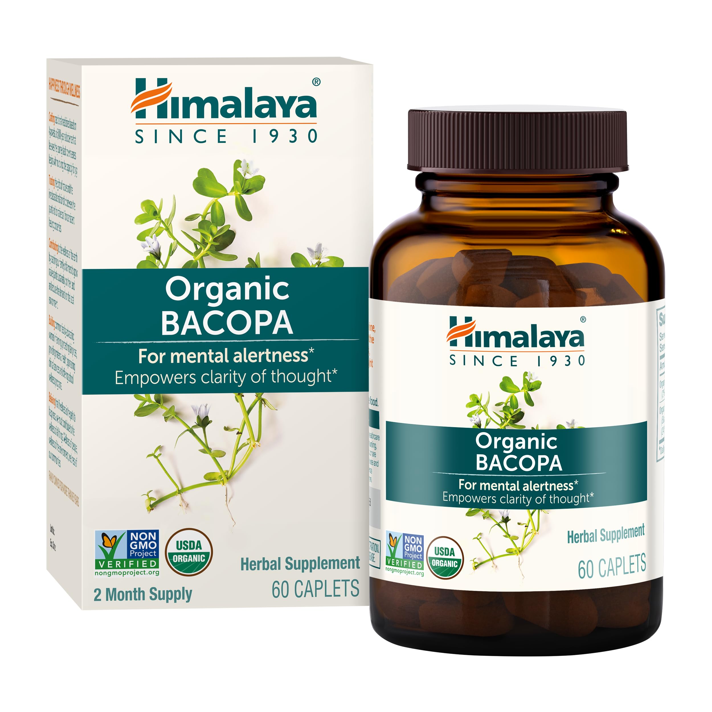 Etiqueta orgánica de Himalaya Bacopa Monnieri para la confianza del consumidor