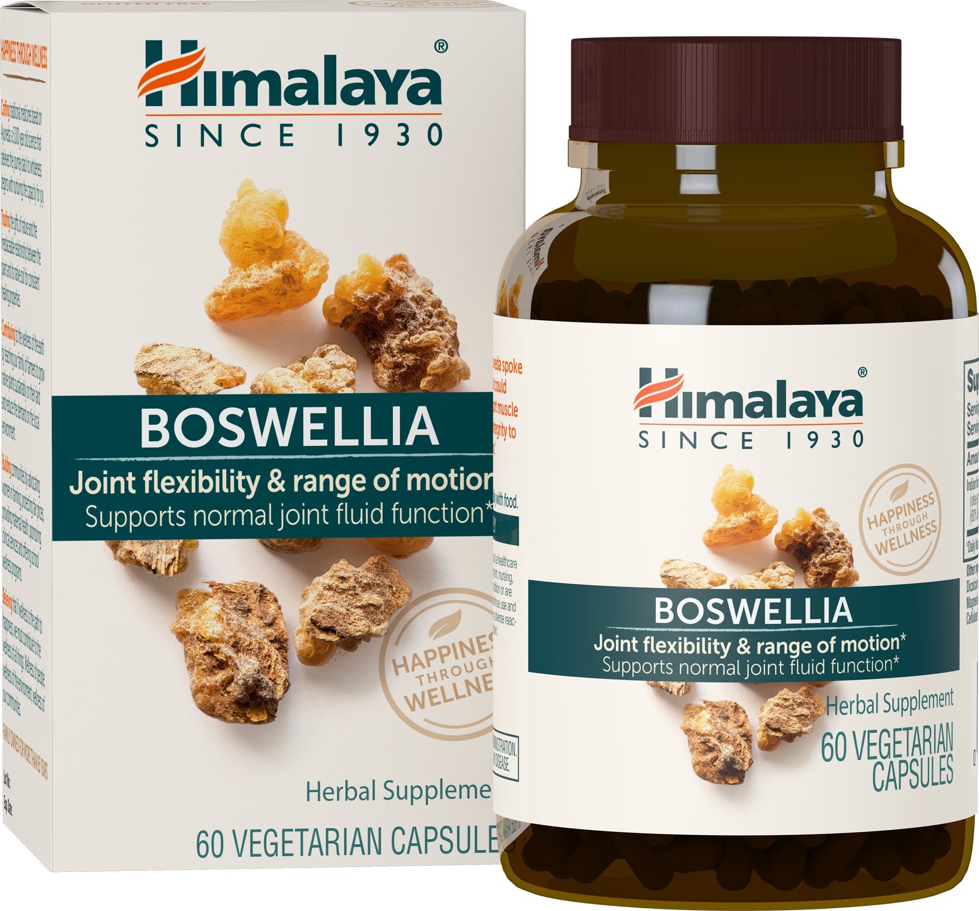 Himalaya Boswellia: cápsulas en botella para posible apoyo diario a la movilidad