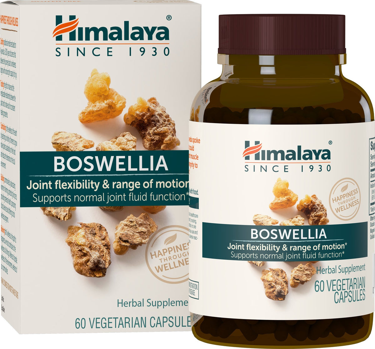 Himalaya Boswellia: cápsulas en botella para posible apoyo diario a la movilidad