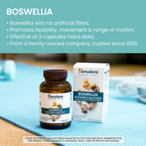 Himalaya Boswellia: etiqueta ayurveda señala uso diario para mayor comodidad