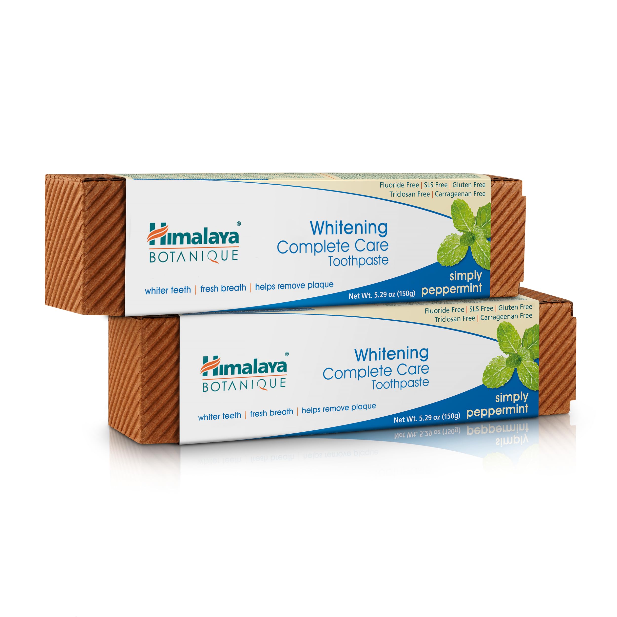 Pasta dentífrica Himalaya Botanique Complete Care en tubo 2 pack, aliento fresco.