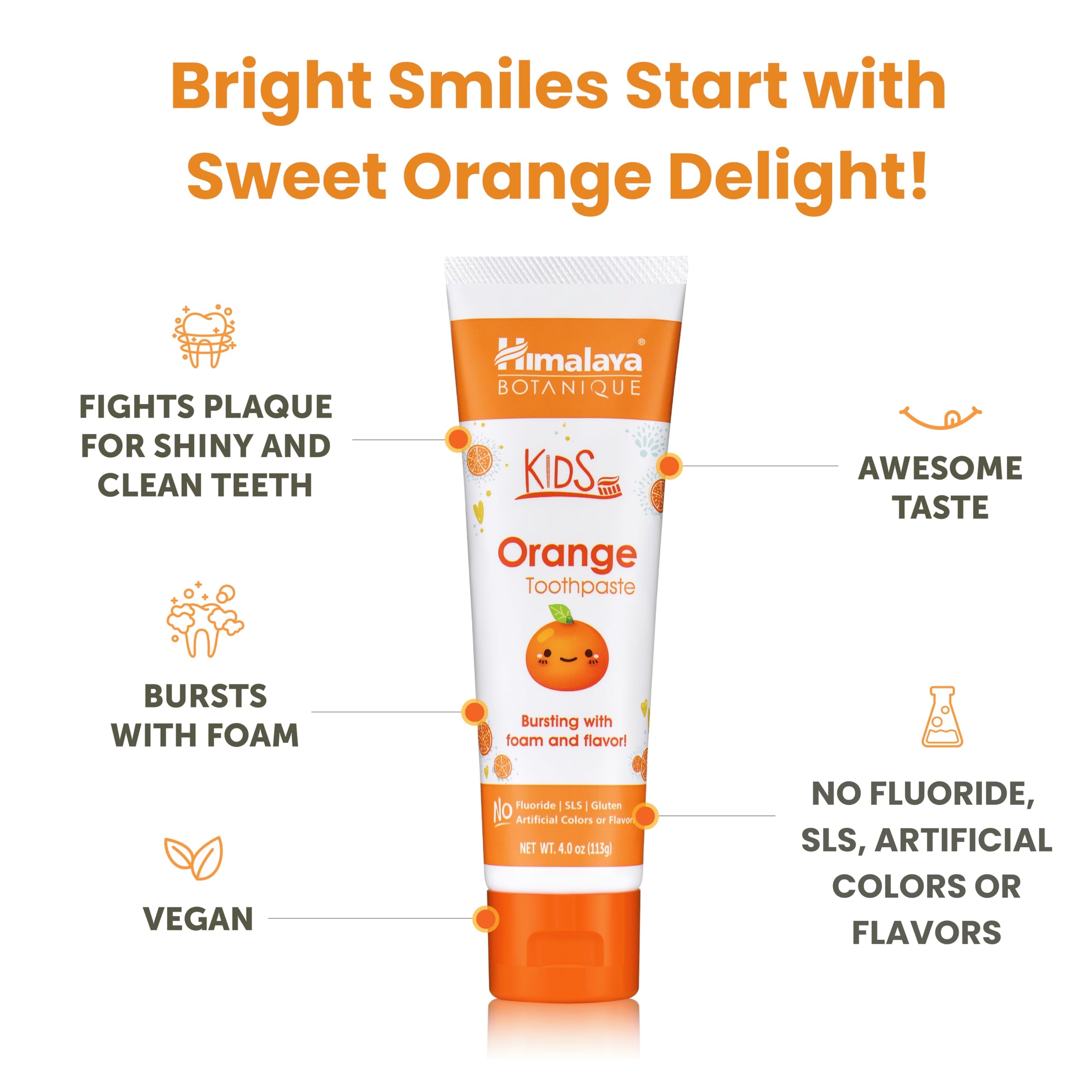 Himalaya Botanique crema dental niños sin fluoruro para dientes delicados