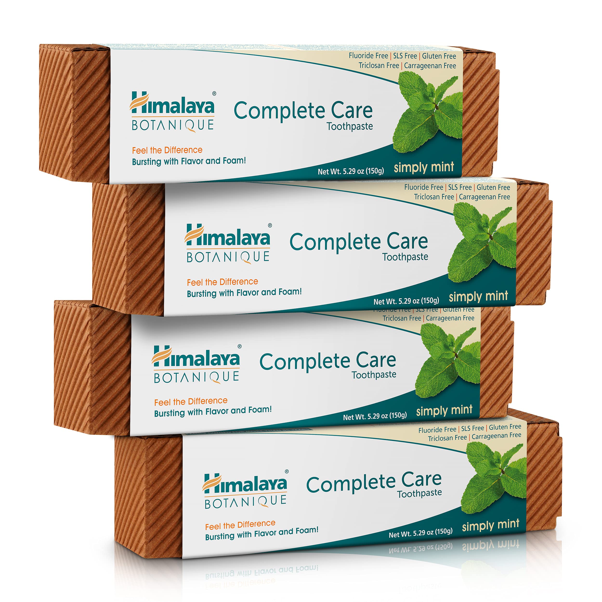 Himalaya Botanique Cuidado Completo, menta fresca: limpieza diaria y aliento duradero.