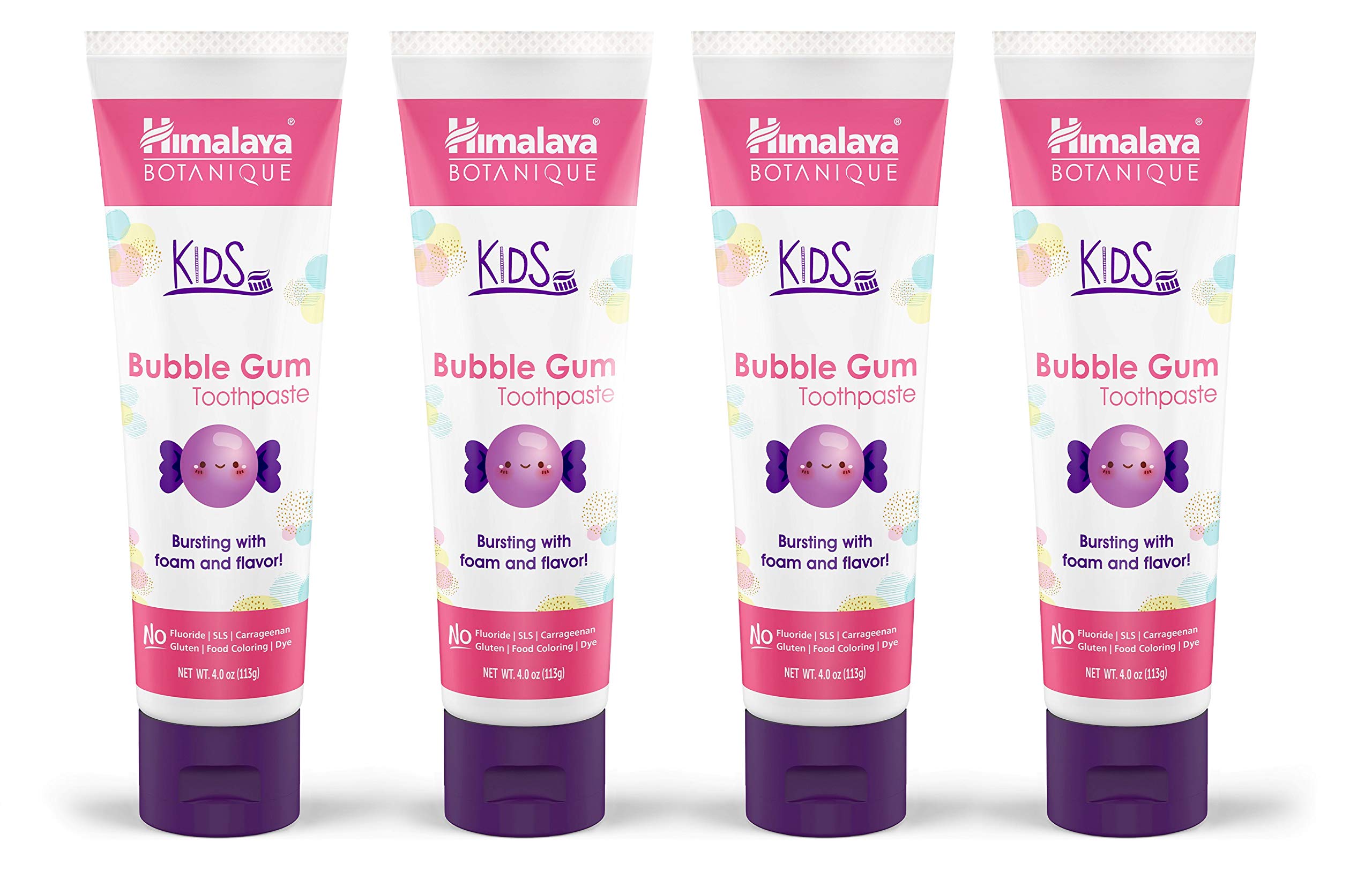 Himalaya Botanique para niños, tubo de pasta con neem y menta, cuidado suave.