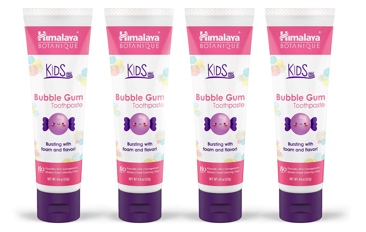 Himalaya Botanique para niños, tubo de pasta con neem y menta, cuidado suave.