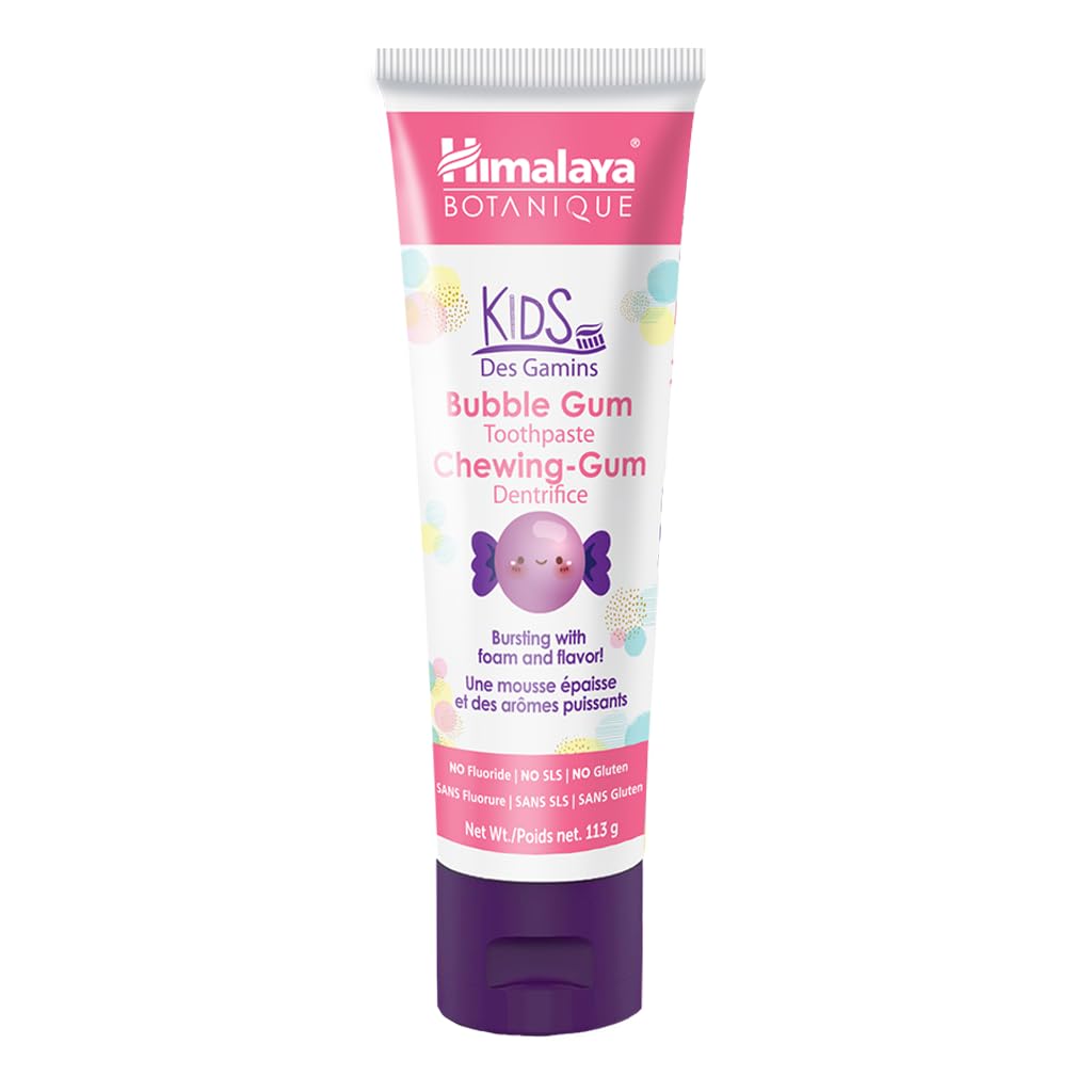 Pasta dental Himalaya Botanique con neem y granada, ingredientes naturales para limpieza suave.