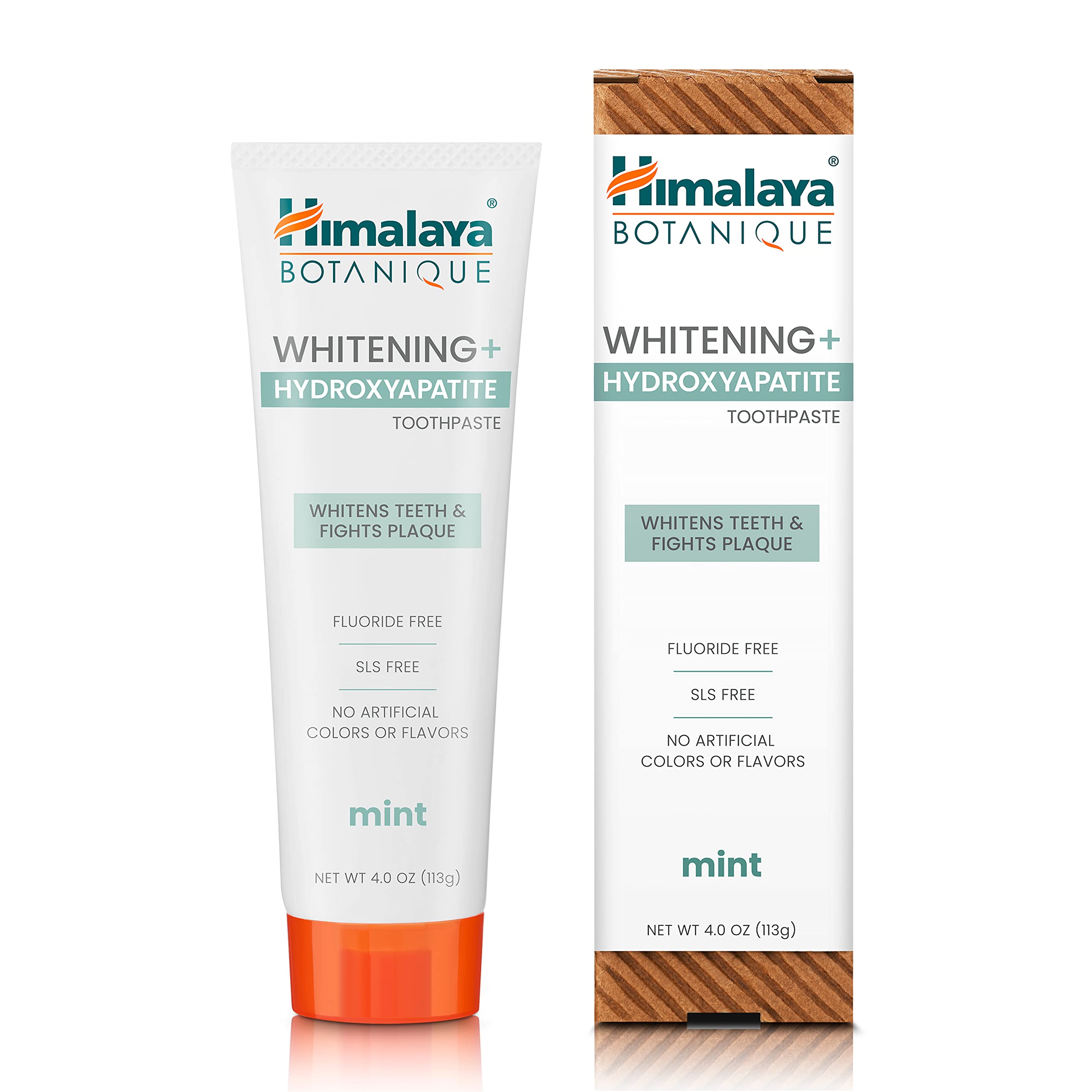 Himalaya Botanique: pasta dental en tubo menta para remineralización y cuidado diario.