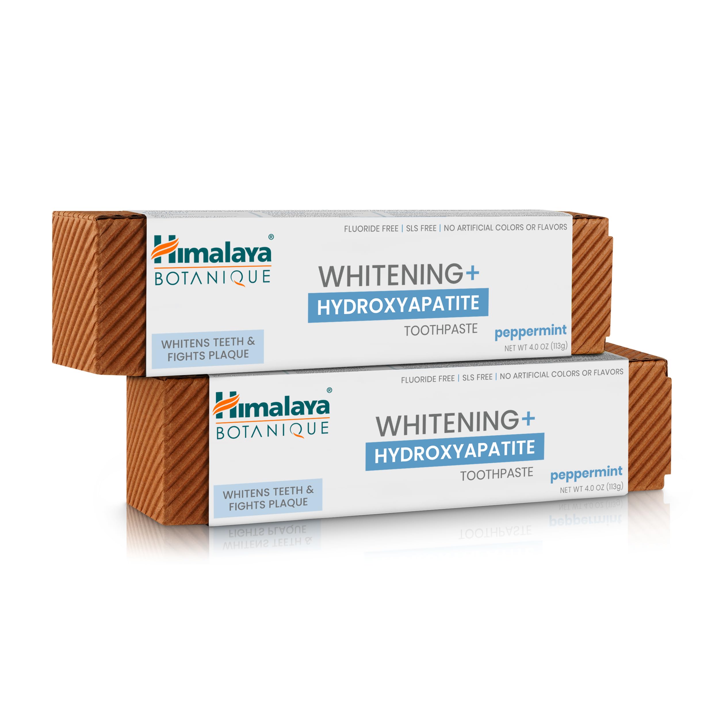 Pasta Himalaya Botanique con hidroxiapatita y menta para blanqueamiento suave.