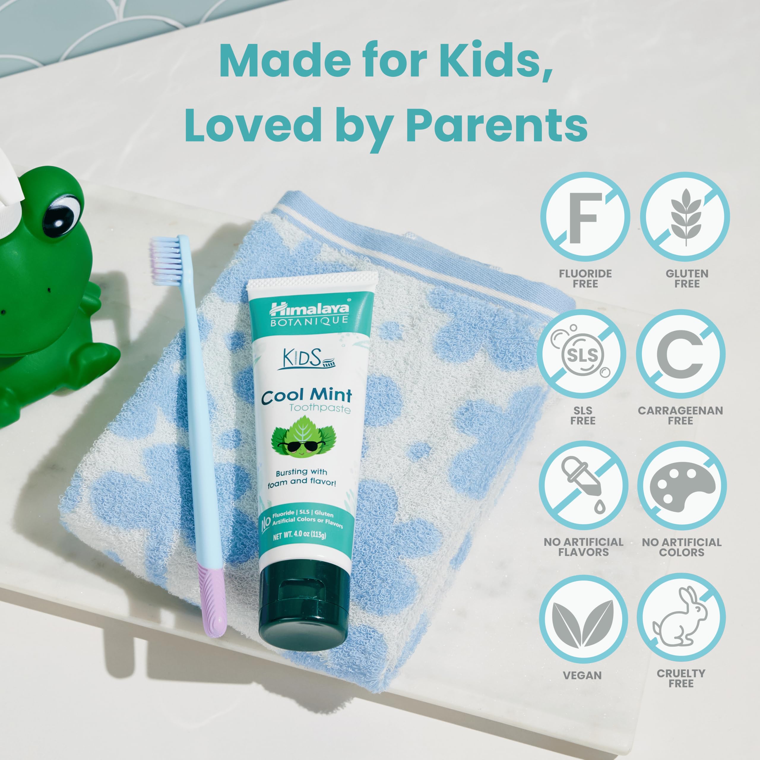 Instrucciones de uso de Himalaya Botanique para niños con supervisión adulta.
