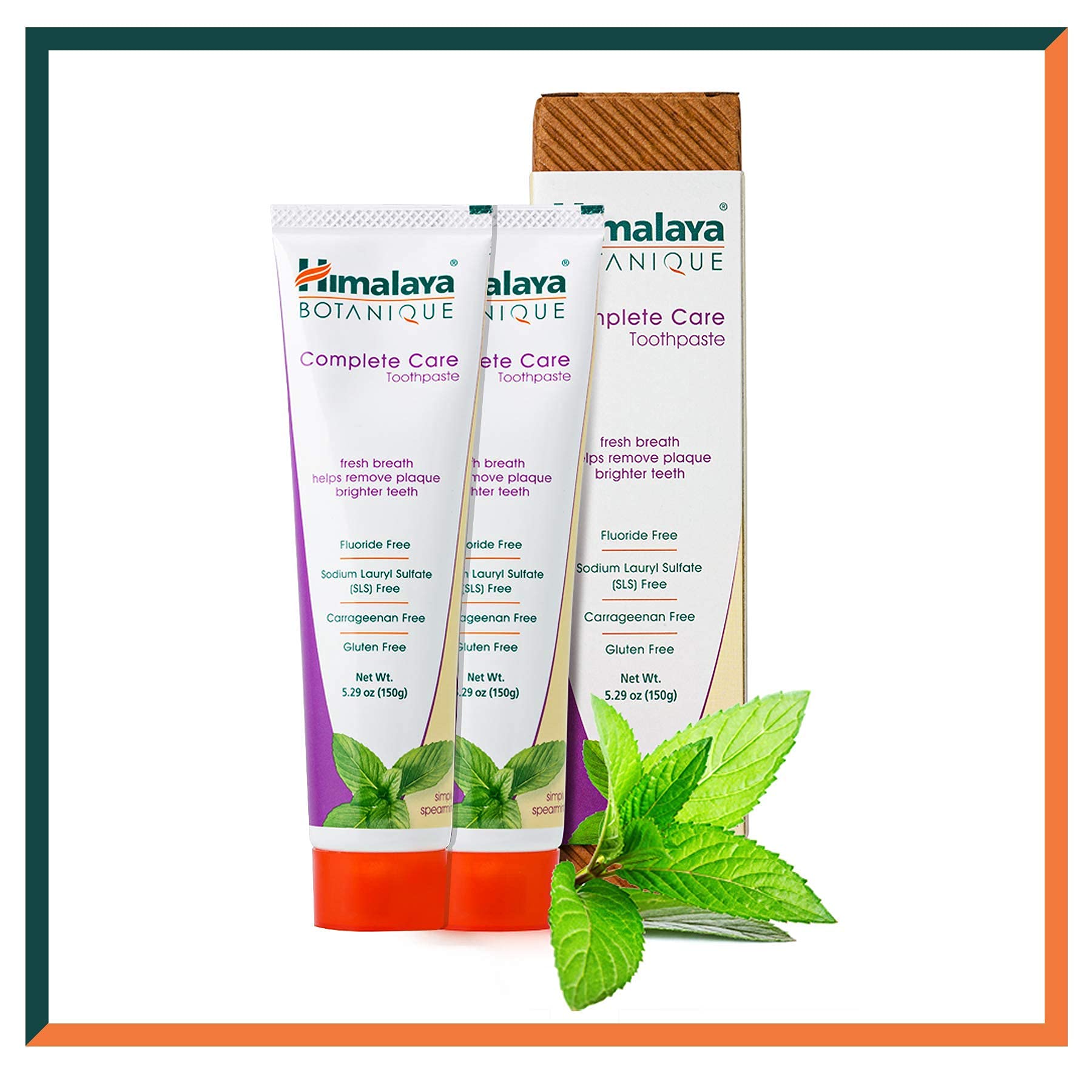 Pasta Himalaya Botanique sin fluor para limpieza suave con neem y granada.