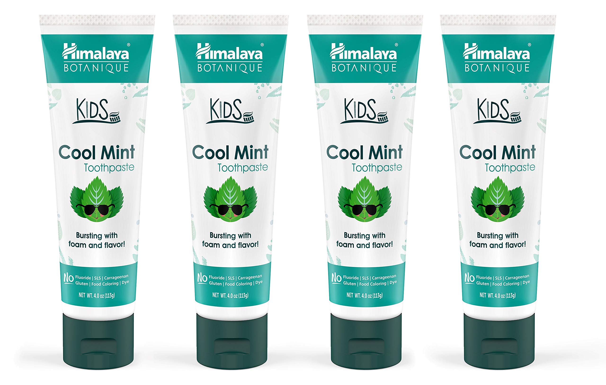 Himalaya Botanique Pasta de Niños en tubo, limpieza suave para dientes en crecimiento.
