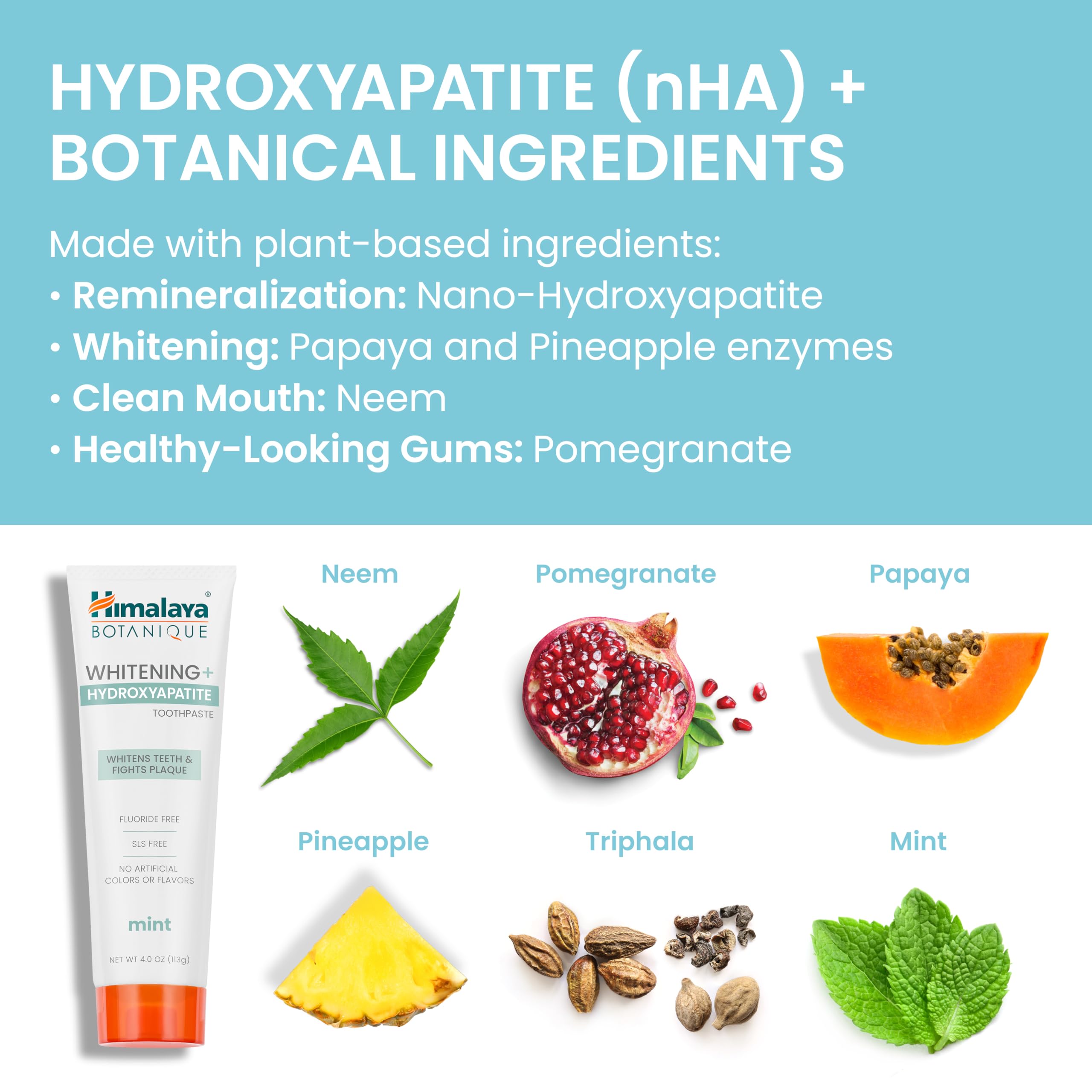 Himalaya Botanique cuidado suave para dientes sensibles durante el cepillado.