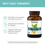 Empaque de Himalaya Cúrcuma 95 con detalles de ingredientes y calidad