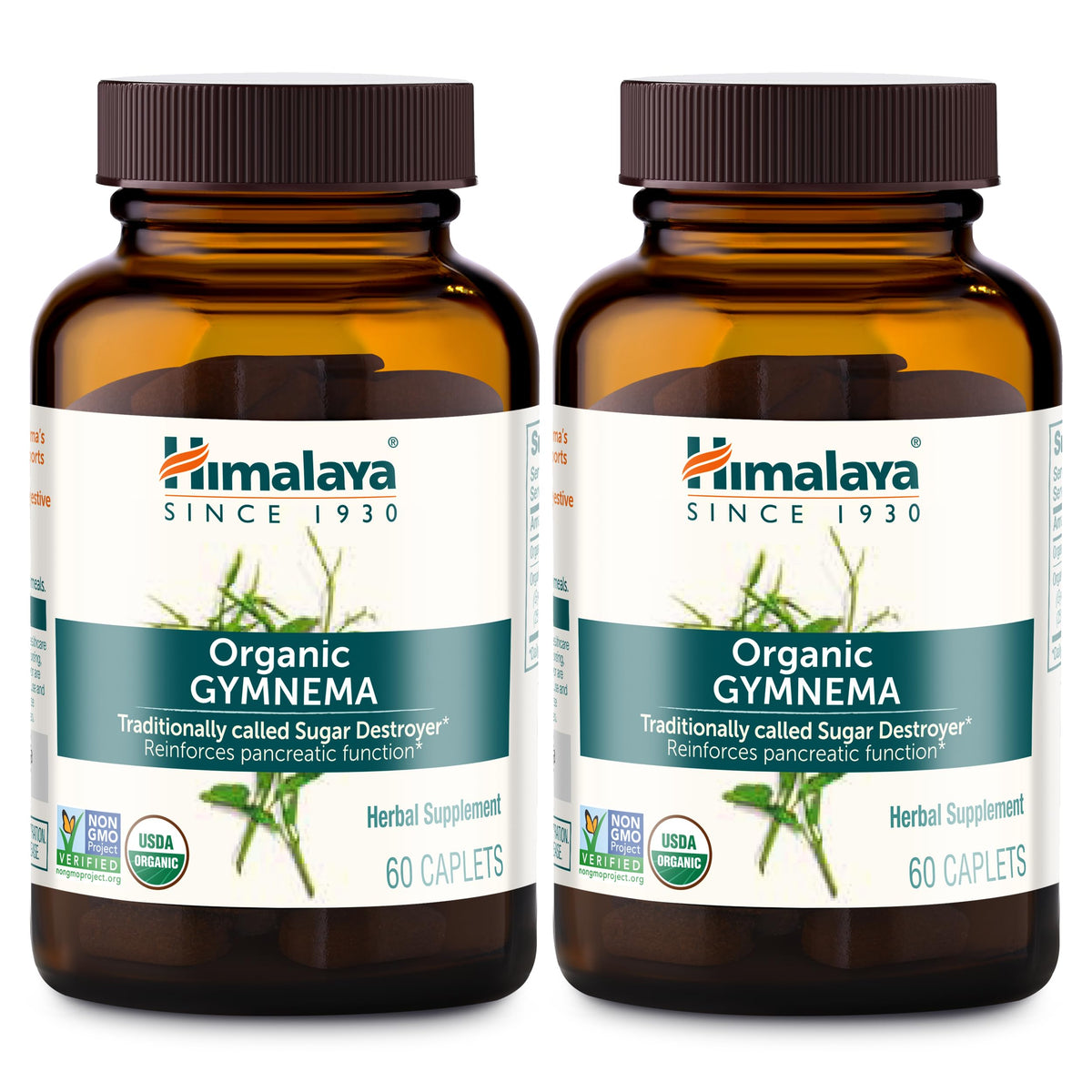 Himalaya Gymnema Sylvestre, bote de 60 cápsulas para apoyo diario de glucosa