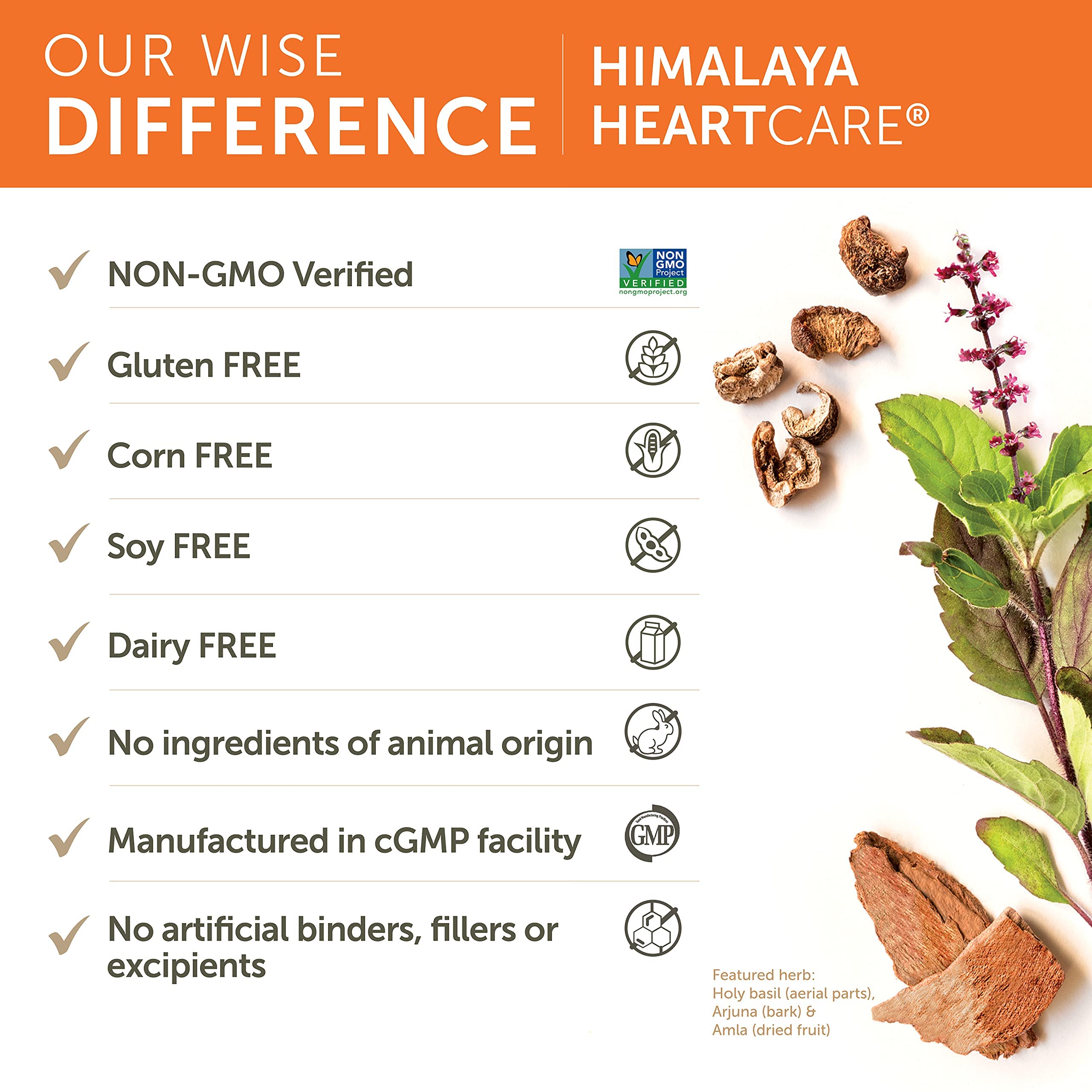 Himalaya HeartCare: cápsulas veganas sin gluten para uso diario