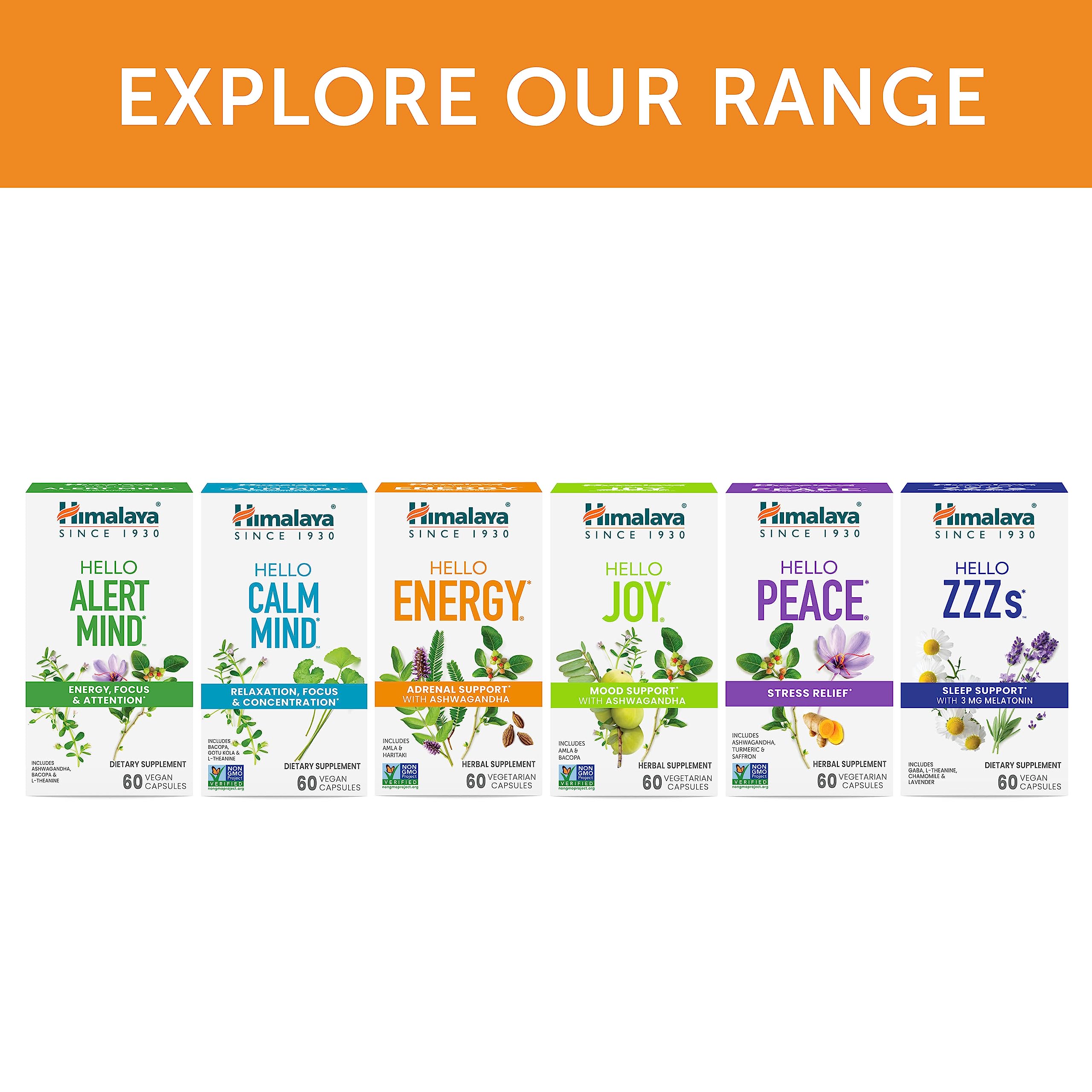 Envase Himalaya Hello Energy sin gluten y vegano para usuarios sensibles