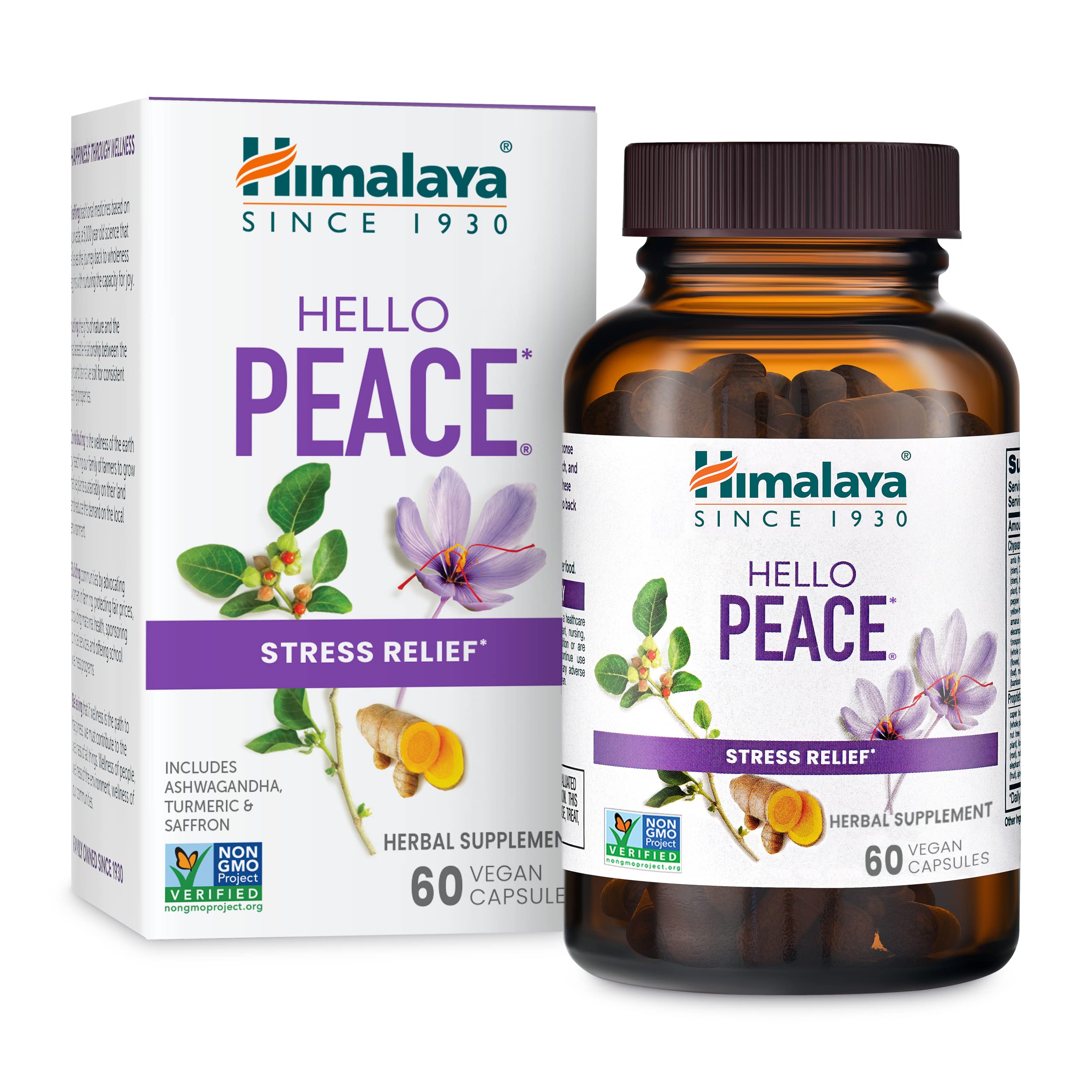 Himalaya Hello Peace: botella lista para uso diario y apoyo al estrés.